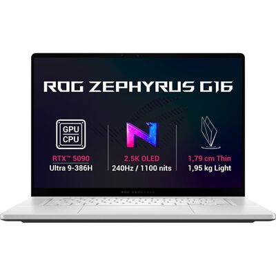 Asus ROG Zephyrus G16 GU606AX-TB081W Platinum White celokovový Asus ROG Zephyrus G16 GU606AX-TB081W Platinum White celokovový