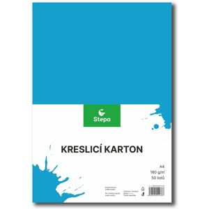 STEPA kresliaci kartón A4, 50 listov, 180 g/m2, svetlomodrý STEPA kresliaci kartón A4, 50 listov, 180 g/m2, svetlomodrý