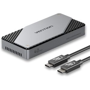 Vention M.2 NVMe SSD Enclosure USB-C 40Gbps Gray Aluminum Alloy Type Vention M.2 NVMe SSD Enclosure USB-C 40Gbps Gray Aluminum Alloy Type