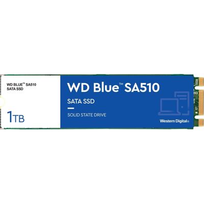 WD Blue SA510 SATA SSD M.2 2280 POWERED BY SANDISK 1 TB WD Blue SA510 SATA SSD M.2 2280 POWERED BY SANDISK 1 TB