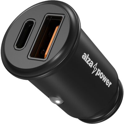 AlzaPower Car Charger C520 Fast Charge + Power Delivery čierna AlzaPower Car Charger C520 Fast Charge + Power Delivery čierna