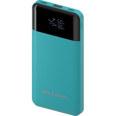 AlzaPower Parade Gen2 10000 mAh Power Delivery (22,5 W) tyrkysová AlzaPower Parade Gen2 10000 mAh Power Delivery (22,5 W) tyrkysová