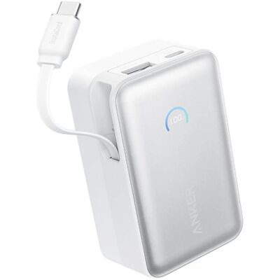 Anker Nano 10000 mAh, 45 W s káblom USB-C biela Anker Nano 10000 mAh, 45 W s káblom USB-C biela