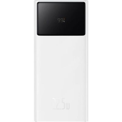 Baseus Star-Lord Digital Display Fast Charge Power Bank 10000 mAh 22,5 W White (With Simple Series Charging Cable USB) Baseus Star-Lord Digital Display Fast Charge Power Bank 10000 mAh 22,5 W White (With Simple Series Charging Cable USB)