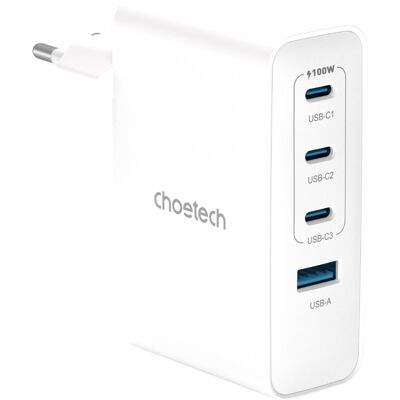Choetech 3C1A 4ports PD100W Gan Wall charger Choetech 3C1A 4ports PD100W Gan Wall charger