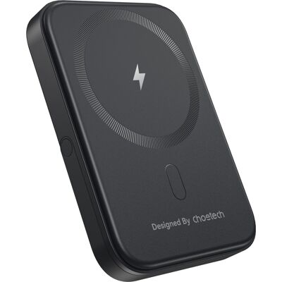 ChoeTech PD20W 5 000 mAh Magnetic Power Bank with holder black ChoeTech PD20W 5 000 mAh Magnetic Power Bank with holder black
