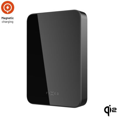 FIXED MagZen 10 Crystal UltraSlim s bezdrôtovým nabíjaním Qi2 a MagSafe 10 000 mAh čierna FIXED MagZen 10 Crystal UltraSlim s bezdrôtovým nabíjaním Qi2 a MagSafe 10 000 mAh čierna