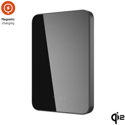FIXED MagZen 5 Crystal UltraSlim s bezdrôtovým nabíjaním Qi2 a MagSafe 5 000 mAh čierna FIXED MagZen 5 Crystal UltraSlim s bezdrôtovým nabíjaním Qi2 a MagSafe 5 000 mAh čierna