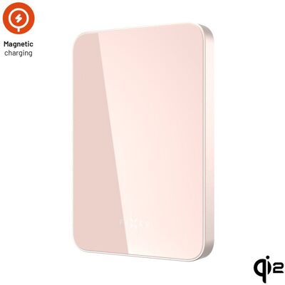 FIXED MagZen 5 Crystal UltraSlim s bezdrôtovým nabíjaním Qi2 a MagSafe 5 000 mAh ružová FIXED MagZen 5 Crystal UltraSlim s bezdrôtovým nabíjaním Qi2 a MagSafe 5 000 mAh ružová