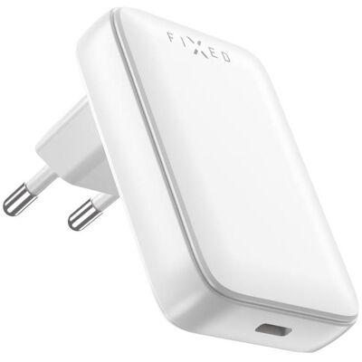FIXED Slim GaN s USB-C výstupom a podporou PD 30 W biela FIXED Slim GaN s USB-C výstupom a podporou PD 30 W biela