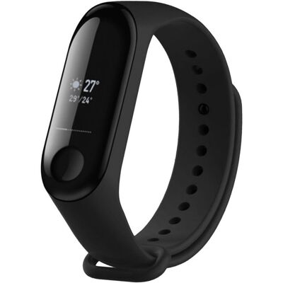 FIXED Silicone Strap na Xiaomi Mi Band 3/4 čierny FIXED Silicone Strap na Xiaomi Mi Band 3/4 čierny
