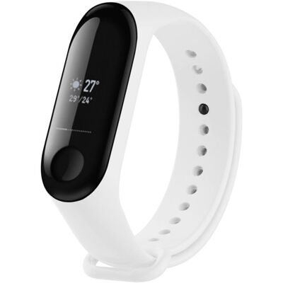 FIXED Silicone Strap na Xiaomi Mi Band 3/4 biely FIXED Silicone Strap na Xiaomi Mi Band 3/4 biely