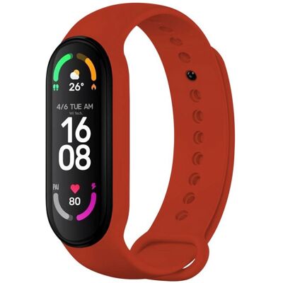 FIXED Silicone Strap na Xiaomi Band 7/Mi Band 6/Mi Band 5 červený FIXED Silicone Strap na Xiaomi Band 7/Mi Band 6/Mi Band 5 červený