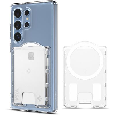 Spigen Ultra Hybrid Wallet MagSafe Crystal Clear Samsung Galaxy S25 Series Spigen Ultra Hybrid Wallet MagSafe Crystal Clear Samsung Galaxy S25 Series