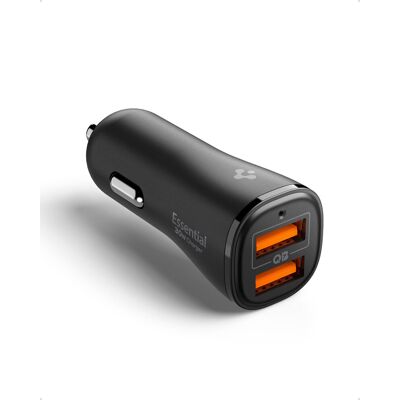 Spigen Essential 30 W Car Charger EV302 Black Spigen Essential 30 W Car Charger EV302 Black