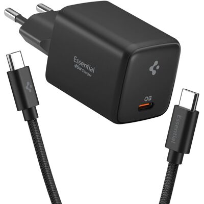 Spigen Essential 45 W Wall Charger EE451EU Black Spigen Essential 45 W Wall Charger EE451EU Black