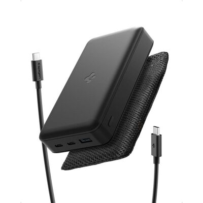 Spigen Essential 30000 mAh 30 W Portable Charger Black EA3030 Spigen Essential 30000 mAh 30 W Portable Charger Black EA3030