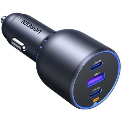 Ugreen 75 W 3-Port Fast Car Charger Ugreen 75 W 3-Port Fast Car Charger