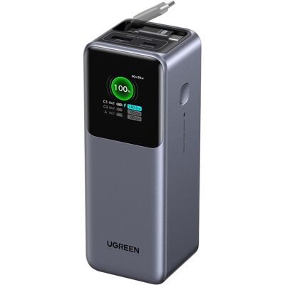 UGREEN 165 W Power Bank with Retractable Cable UGREEN 165 W Power Bank with Retractable Cable