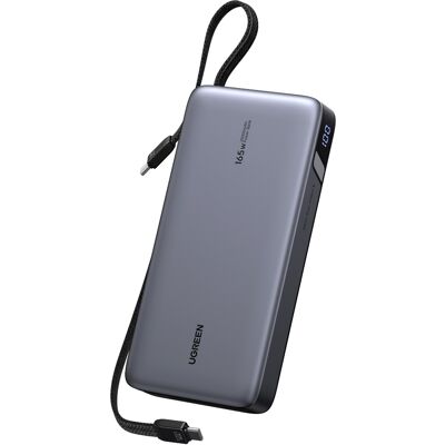 UGREEN 165 W Power Bank with Built-in Cable UGREEN 165 W Power Bank with Built-in Cable