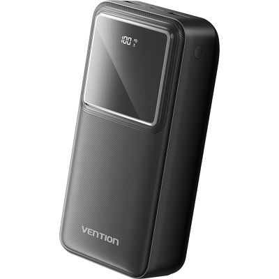 Vention 30 000m Ah Power Bank 22.5 W Black LED Display Type Vention 30 000m Ah Power Bank 22.5 W Black LED Display Type