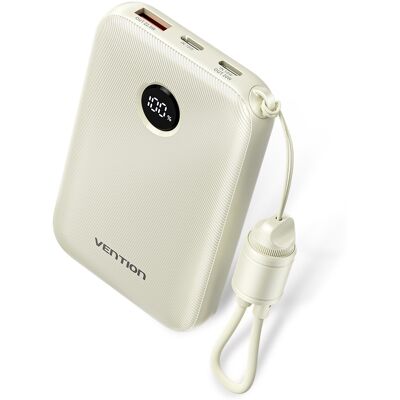 Vention 10000 mAh Power Bank (USB-C + USB-C/USB-C/USB-A) 22.5W Beige Vention 10000 mAh Power Bank (USB-C + USB-C/USB-C/USB-A) 22.5W Beige