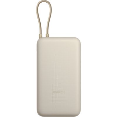 Xiaomi 33 W Power Bank 20000 mAh (Integrated Cable) Tan GL Xiaomi 33 W Power Bank 20000 mAh (Integrated Cable) Tan GL