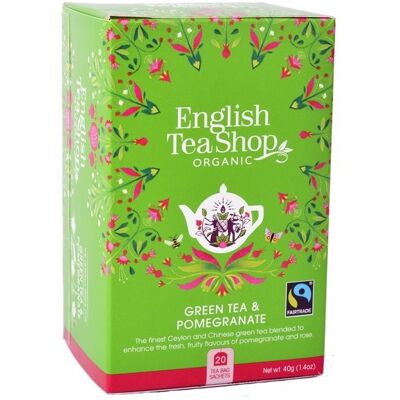 English Tea Shop Zelený čaj s granátovým jablkom English Tea Shop Zelený čaj s granátovým jablkom
