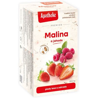 Apotheke Malina a jahoda čaj 20× 2 g Apotheke Malina a jahoda čaj 20× 2 g