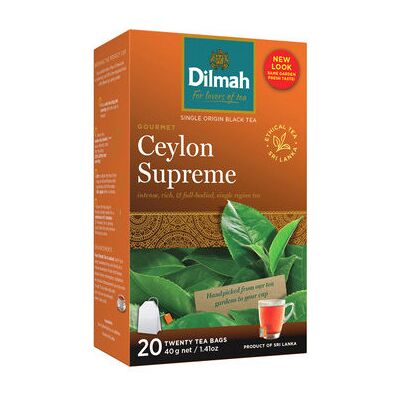 Dilmah čaj čierny Ceylon Supreme 20× 2 g Dilmah čaj čierny Ceylon Supreme 20× 2 g