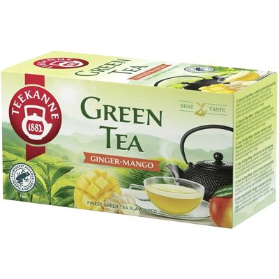 Teekanne Green Tea Ginger Mango 20 vreciek Teekanne Green Tea Ginger Mango 20 vreciek