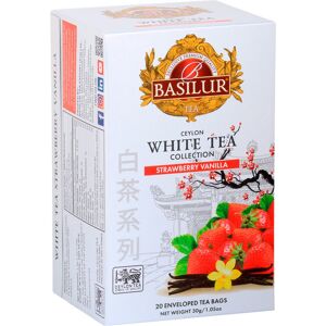 BASILUR White Tea Strawberry Vanilla prebal 20× 1,5 g BASILUR White Tea Strawberry Vanilla prebal 20× 1,5 g