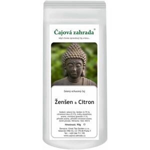 Čajová zahrada Čajová záhrada – Ženšen & Citrón – zelený ochutený čaj, 500 g Čajová zahrada Čajová záhrada – Ženšen & Citrón – zelený ochutený čaj, 500 g
