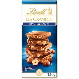 LINDT Les Grandes Mliečna čokoláda s celými lieskovými jadrami 150 g LINDT Les Grandes Mliečna čokoláda s celými lieskovými jadrami 150 g