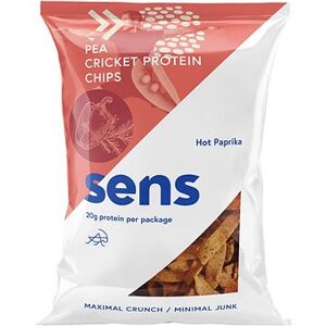 SENS Proteín chipsy so svrčkovým proteínom 80 g, pikantná paprika