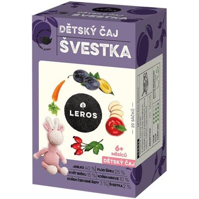 LEROS Detský Slivka 20 × 2,0 g LEROS Detský Slivka 20 × 2,0 g