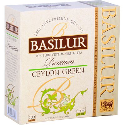 BASILUR Premium Ceylon green neprebal 100× 2 g BASILUR Premium Ceylon green neprebal 100× 2 g