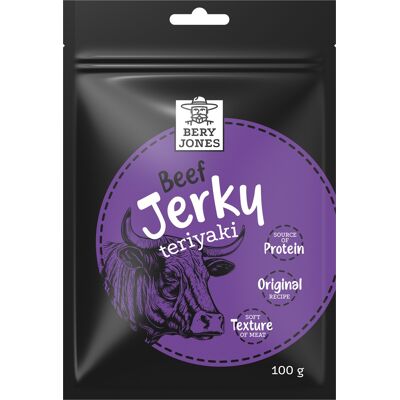 Bery Jones Jerky hovädzie teriyaki 100 g Bery Jones Jerky hovädzie teriyaki 100 g