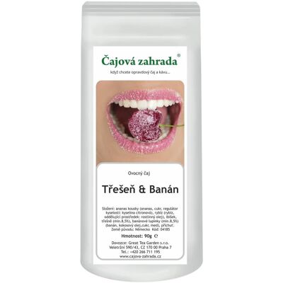 Čajová zahrada Čajová záhrada – Čerešňa & Banán – ovocný čaj, 500 g Čajová zahrada Čajová záhrada – Čerešňa & Banán – ovocný čaj, 500 g