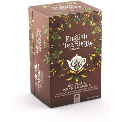 English Tea Shop Rooibos s vanilkou a čokoládou 20 ks English Tea Shop Rooibos s vanilkou a čokoládou 20 ks