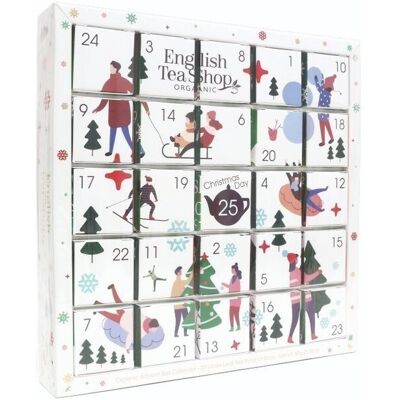English Tea Shop 25 ks pyramídok, Advent kalendár Biely, Puzlle, bio English Tea Shop 25 ks pyramídok, Advent kalendár Biely, Puzlle, bio