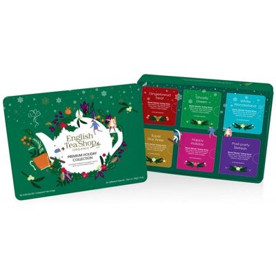 English Tea Shop Prémiová zelená darčeková plechovka 54 g, 36 ks bio English Tea Shop Prémiová zelená darčeková plechovka 54 g, 36 ks bio