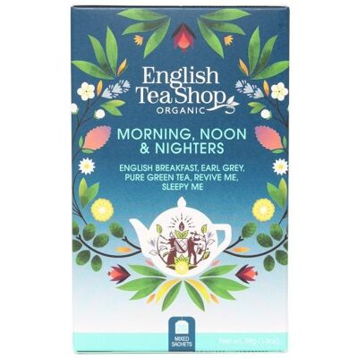English Tea Shop Mix čajov Ranný, poludňajší a nočný 40 g, 20 ks bio ETS20 English Tea Shop Mix čajov Ranný, poludňajší a nočný 40 g, 20 ks bio ETS20