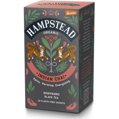 Hampstead Tea BIO Čierny čaj Chai s orientálnym korením 20 ks Hampstead Tea BIO Čierny čaj Chai s orientálnym korením 20 ks