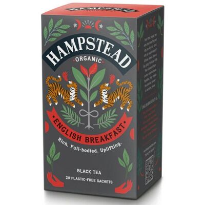 Hampstead Tea BIO Čierny čaj English Breakfast 20 ks Hampstead Tea BIO Čierny čaj English Breakfast 20 ks
