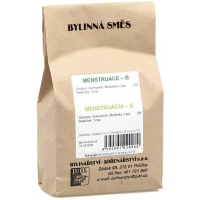 JUKL Bylinkový čaj Menštruácia 100 g JUKL Bylinkový čaj Menštruácia 100 g