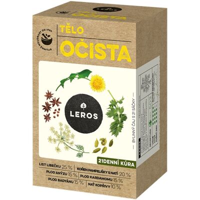LEROS Telo očista 21× 1,4 g LEROS Telo očista 21× 1,4 g