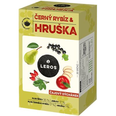 LEROS čajové posedenie, čierne ríbezle & hruška 20× 2,5 g LEROS čajové posedenie, čierne ríbezle & hruška 20× 2,5 g