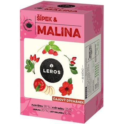 LEROS čajové posedenie, šípka & malina 20× 2 g LEROS čajové posedenie, šípka & malina 20× 2 g