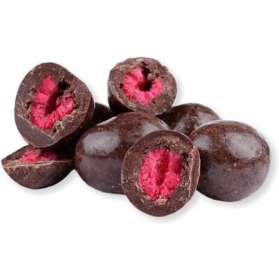 GRIZLY Lyofilizované maliny v horkej čokoláde 250 g GRIZLY Lyofilizované maliny v horkej čokoláde 250 g